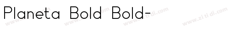 Planeta Bold Bold字体转换